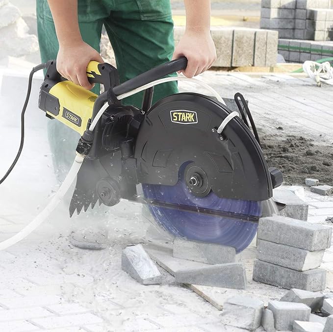 XtremepowerUS 3200W Electric 16" Wet/Dry Disc Cutter Circular Saw Concrete Saw Cutter 20AMP Water Line (16" Blade Included)