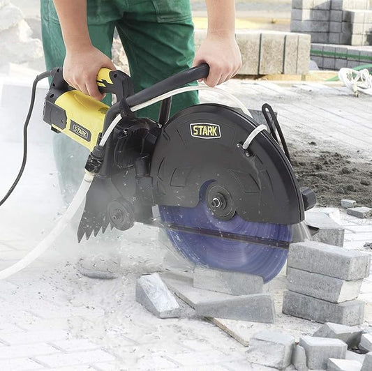 XtremepowerUS 3200W Electric 16" Wet/Dry Disc Cutter Circular Saw Concrete Saw Cutter 20AMP Water Line (16" Blade Included)