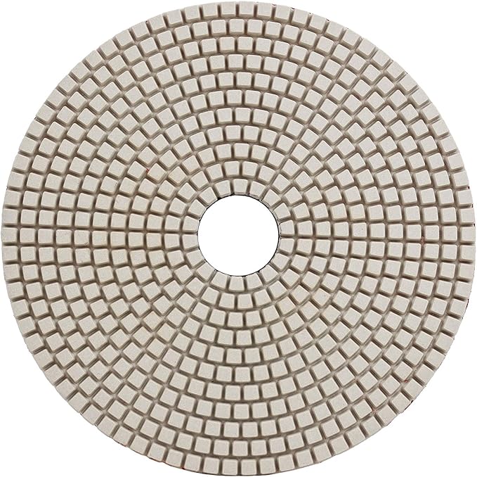 Casaverde 7" Diamond Granite Polishing Pads Grit 400 Dry Polishing for Granite Marble Concrete Stone Countertop Quartz Polish