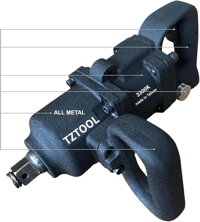 3/4" compact air impact wrench [ All metal ][ Super duty ]