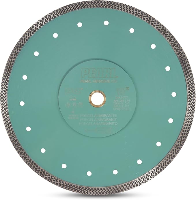 PEARL ABRASIVE CO. P4 Thin Mesh Turbo Porcelain Blade 10" 5/8"-20mm-7/8