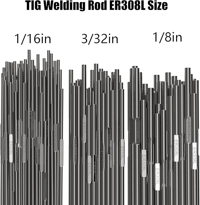 Stainless Steel TIG Welding Rod ER308L 1.6 1/16"x16" 5LB, Low Splatter Corrosion Resistance, TIG welding accessories