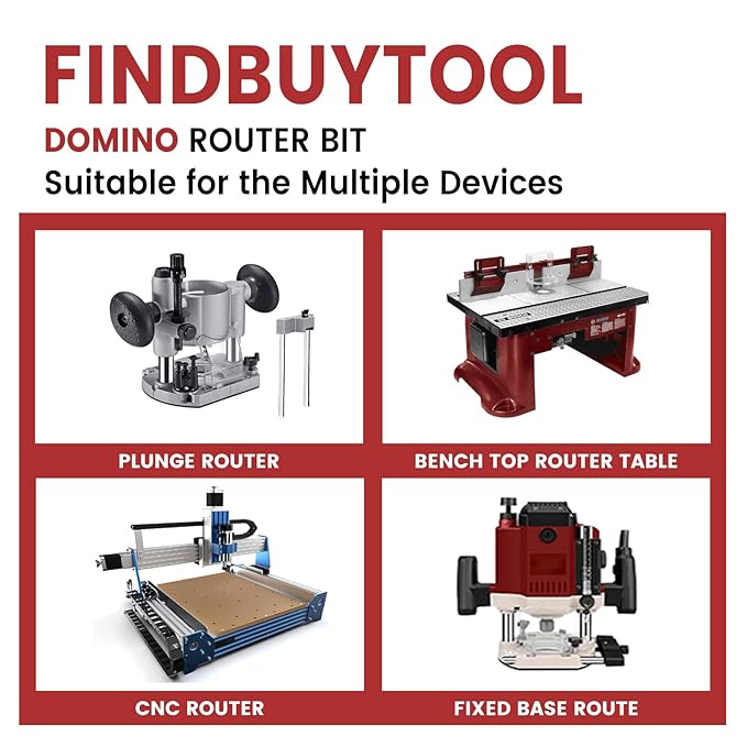 FINDBUYTOOL Domino Router Bit for Festool (D14)