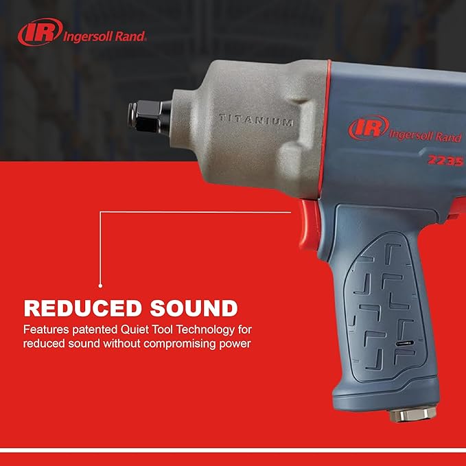 Ingersoll Rand 2235PTiMAX, Industial Pin Type, 1/2-Inch Pneumatic Impact Wrench, 930 ft-lbs Torque