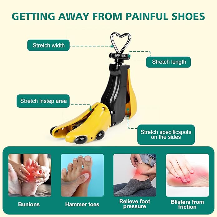 2 Pieces Shoe Stretcher Boot Stretcher, Adjustable Width and Length Shoe Expander Shoe Widener Stretcher Women Men