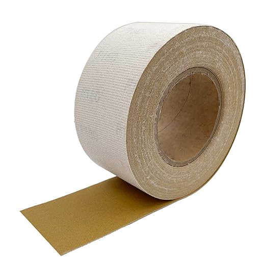 180 Grit Hook and Loop Sandpaper Roll, 2-3/4" X 20 Yard Aluminium Oxide Hook-and-Loop Backed Sand Paper Emery Cloth for Wood Furniture Finishing Metal Sanding Polishing and Woodworking