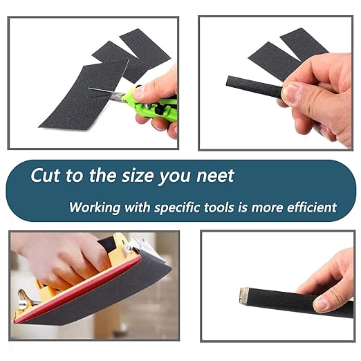 30Pcs 9 x 3.6 Inchs 240 Grit Wet and Dry Handmade Universal Sanding Sheets, Suitable for Woodworking Furniture/Automobiles/Metal/Lacquer Polishing Sandpaper