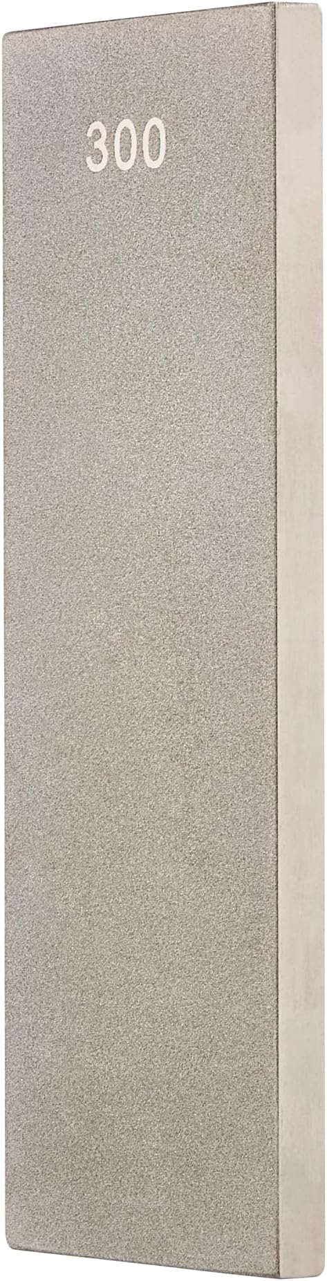Trend Diamond Sharpening Bench Stone, 6 x 2 Inch, Double Sided (300/1000 Grit) Bench Stone with Cleaning Block & Non-Slip Mat, DWS/W6/FC