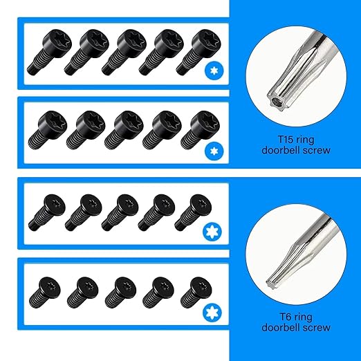Fast Wall Charger Charging Cable Cord Orange & Replacement Ring Doorbell Screwdriver Blue Screw Kit Fit for Fits All Ring Video Doorbell Models