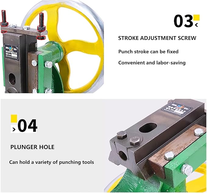 Precision Bench-top Cast Iron Arbor Press,Heavy-duty Handwheel Press With 1.2 Tons Of Pressure, For Stamping, Bending, Extruding, Riveting, Punching, Forming And Other Press-fitting Work(0.8ton)