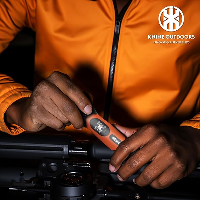 KNINE OUTDOORS Torque Screwdriver Wrench Driver Set 10-70 Inch Pounds lbs for Maintenance, 21 Hex Bits, Shaft Extension, For Tools, Bike Repairing and Mounting, Orange