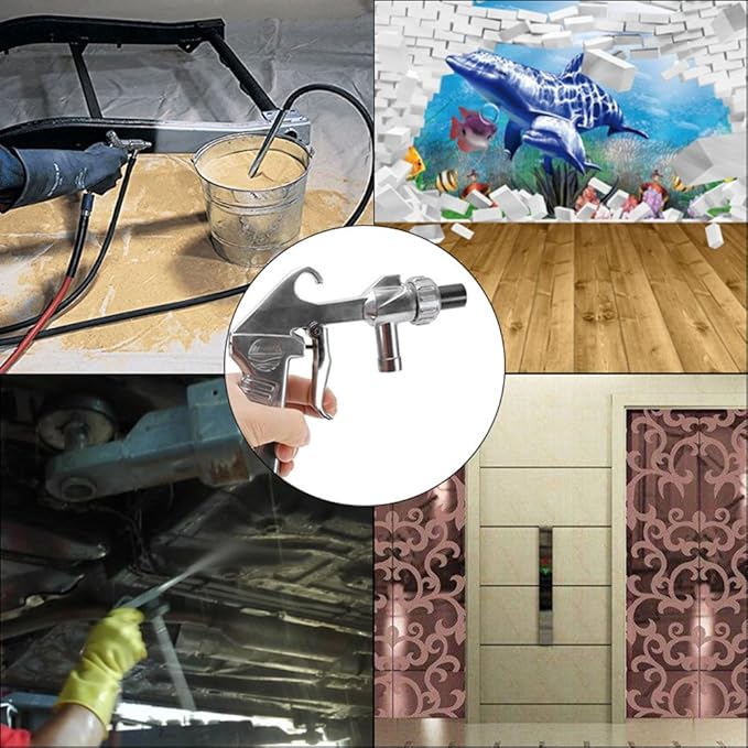 Sand Blaster Kit Blasting Sandblaster Siphon Feed Gun Nozzle Rust Remove Abrasive Sand Blasting for Sandblast Cabinets