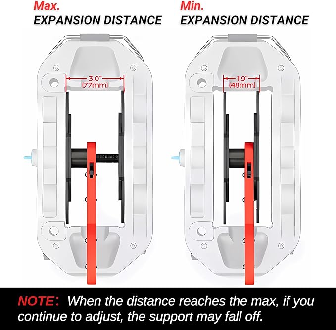 Brake Caliper Compression Tool - Car Ratcheting Brake Caliper Piston Spreader Press Tool with 2 pcs Steel Plates, 360째 Adjustable Piston Compressor, Essential Tool Kit for Car Brake Repair