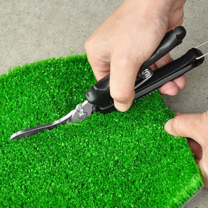 CANARY Carpet Cutter Tool Heavy Duty 8" Carpet Scissors for Rug, Artificial Grass, Metal Mesh, Cardboard, Wallpaper, Japanese Stainless Steel Blade, Made in JAPAN