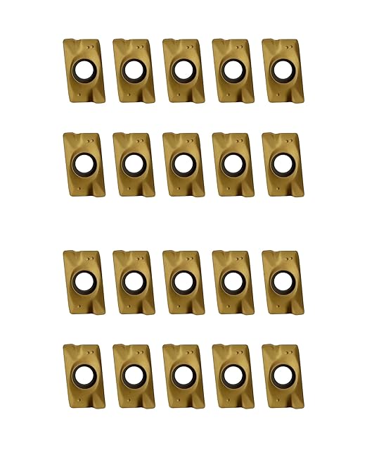 APMT1604PDER-M2 Carbide Milling Inserts, PVD Coated Indexable Milling Inserts Turning Inserts, Carbide Milling Cutter for BAP400R Tool Holders Processing Hard Steel Parts, 20Pcs