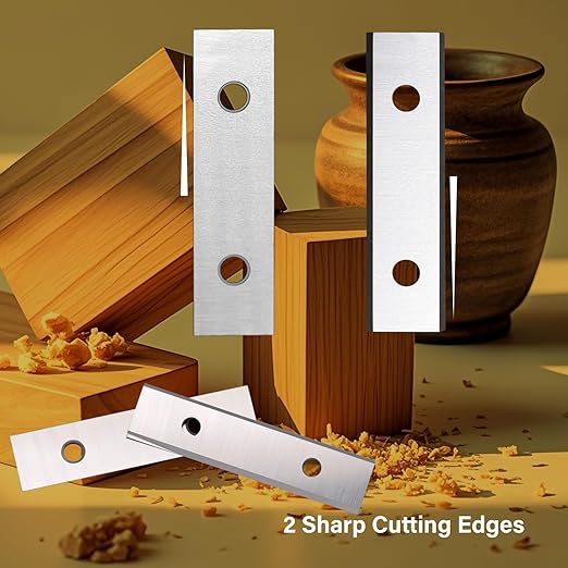 50mm Square Carbide Inserts Replacements Cutters Knives Blades 50횞12횞1.5mm-35째 for Flush Trim Router Bit Scraper Tool Rebate Block Woodworking Spiral/Helical Planer Cutter Head 10pcs