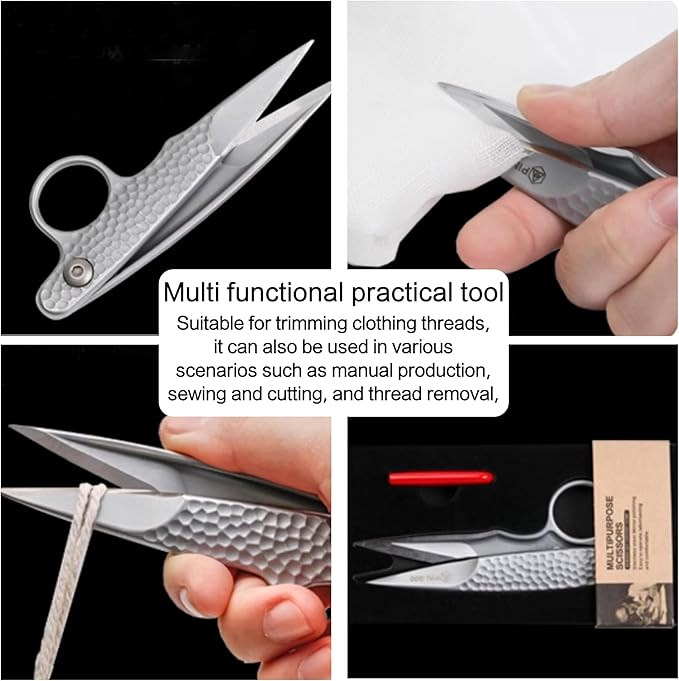 2025 New Upgrade Sewing Scissors, Stainless Steel Premium Tailor Scissors, Microcrystalline Steel Shears竊똖hread Snips Trimming Nipper for Gift Wrapping Yarn, Sewing Supplies