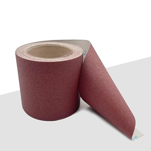 120 Grit Sandpaper Roll 4.5'' Wide 10Yard (= 71Pcs 1/4 Sheet Sandpaper) Abrasive Emery Cloth Sand Paper Roll for Dry Wet Sanding Polishing Wood Metal Glass Automotive Furniture PVC Primers (120 Grit)