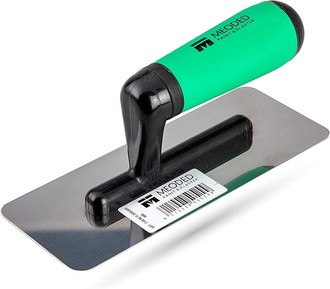 Stainless Steel Plaster Trowel, (7.8x3.1inch) Venetian Plaster Trowel, Plaster Tool, Small 200x80mm, Meoded Paint & Plaster