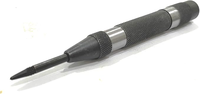 Automatic Center Punch with Replaceable Hardened Steel Tip (Medium Duty)