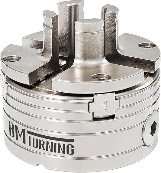 Extended Dovetail Pin Jaws 25 mm for Woodturning Lathe Chucks,Extended spigots for narrow workpieces, Dovetail-shaped spigot ends for small bowls, Compatible with Super NOVA 2, G3.
