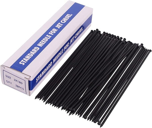 SWANSOFT Point Tip Replacement Needles, Manganese Steel Derusting Needles, 38Pcs Replacement Needles Set for Needle Scaler 7 Inch