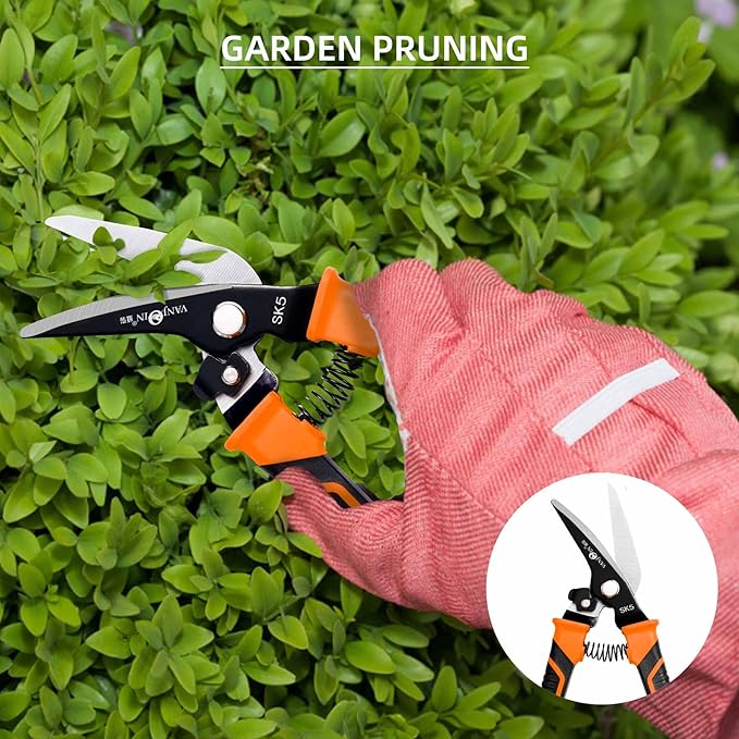 9'' Scissors Heavy Duty, Carpet Cutter with SK-5 Steel Blade, Multipurpose Carpet Cutting Scissors All Purpose for Carpet/Cardboard/Recycle