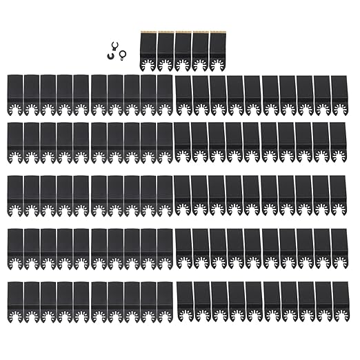 findmall Professional Oscillating Saw Blades 105Pcs Kit: Titanium and HCS for Wood, Metal, Plastic - Fast Installation