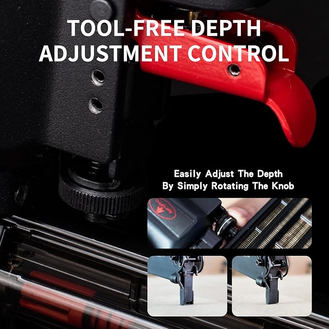 AEROPRO Tools Pneumatic Brad Nailer, 18 Gauge Air Brad Nail Gun with 1000pcs Nails for Upholstery, DIY Project, Woodworking