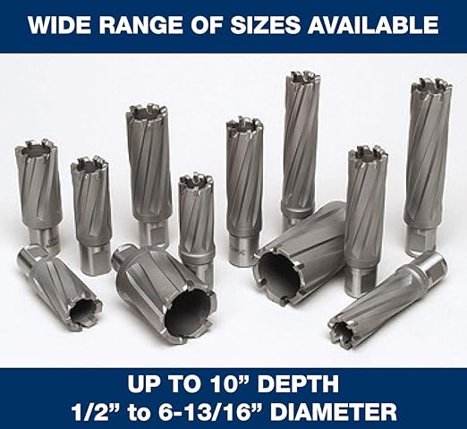 CS Unitec | 9-1-8144 C | 4-1/2" Diameter x 8" Depth, Tungsten Carbide-Tipped Hornet Annular Cutters
