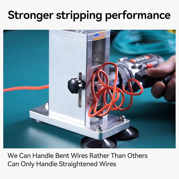 2025 Latest American Wire Gauge 000-40 (AWG) Drill Wire Stripper stripping Machine professional recyclers frequent use (NO Drills, Good to All Drills)superior precision engineering wider compatibility