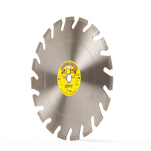 Delta Diamond Brick Boss 12 Inch Diamond Blade, 1"-20MM Arbor, Wet/Dry Cutting Brick, Pavers, Stone (12")
