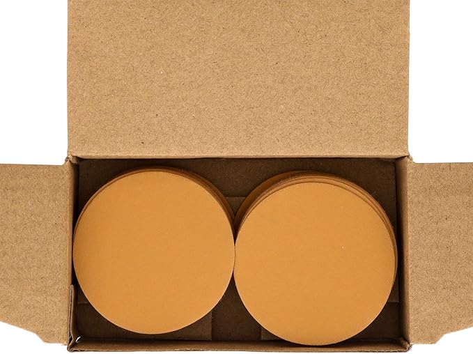 Dura-Gold Premium 2" Gold Hook & Loop Sanding Discs - 100 Grit (Box of 30) - High-Performance Extra Coarse Cut Abrasive Sandpaper Discs - for DA Sanders Drill, Sand Automotive Paint, Woodworking Wood