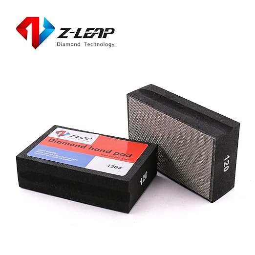 Diamond Hand Polishing Pads Coarse Grit 120 for Granite Marble Concrete Glass Sanding Block