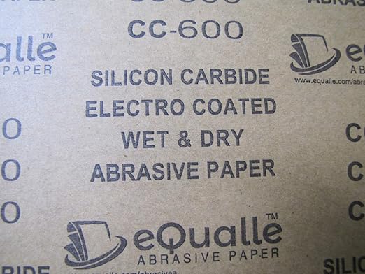 600 Grit Sandpaper Sheets, 25-Pack, 9x11 in ??Silicon Carbide Sandpaper for Wood Finishing, Plastic Polishing, Auto Body Repair, and Metal Sanding | Lija al Agua 600 para Pulido de Madera y Plastico