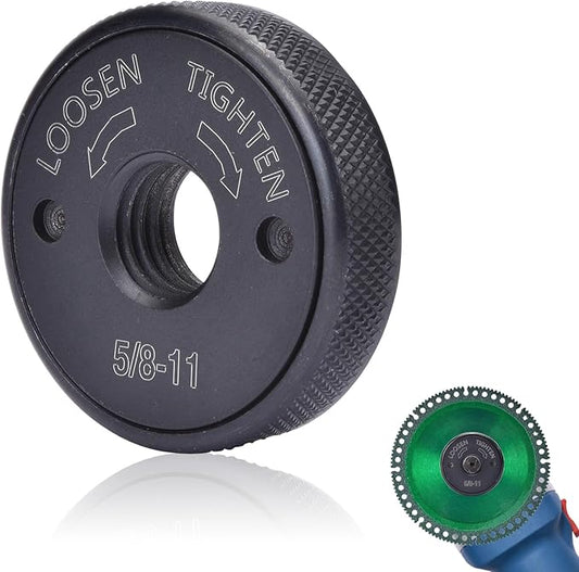 5/8"-11 Thread Angle Grinder Flange Nut, Tool Free Quick Release Lock Nut for for 4쩍" 5" 7" 9" Angle Grinder
