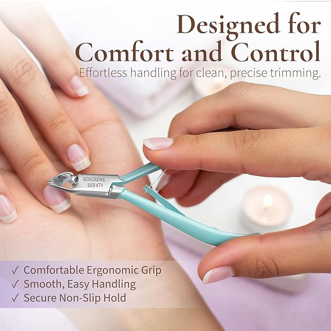 Professional Cuticle Cutter & Pusher Trimmer Manicure Tools with Double Spring ??Perfect Nail Care Tool for Manicure & Pedicure Beauty at Home/Spa/Saloon
