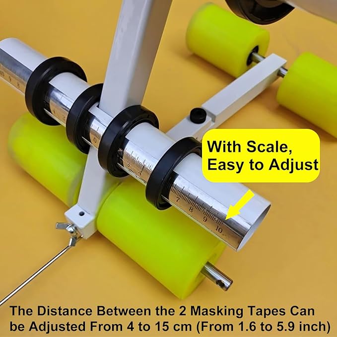 Masking Tape Applicator for Outdoor Court Striping, Paint Tape Machine for Parking Lot and Court Line Application
