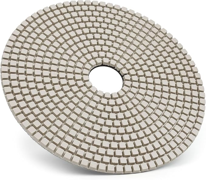 Casaverde 7" Stone Diamond Polishing Pads Grit 3000 for Concrete Marble Quartz Stone Countertop Granite Polish