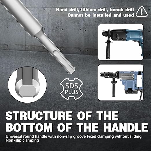 4" Concrete Hole Saw,100mm Masonry Hole Saw, with 220mm SDS Plus Shank Connecting Rod for Concrete Brick Cement Stone Wall Drilling Home Improvement