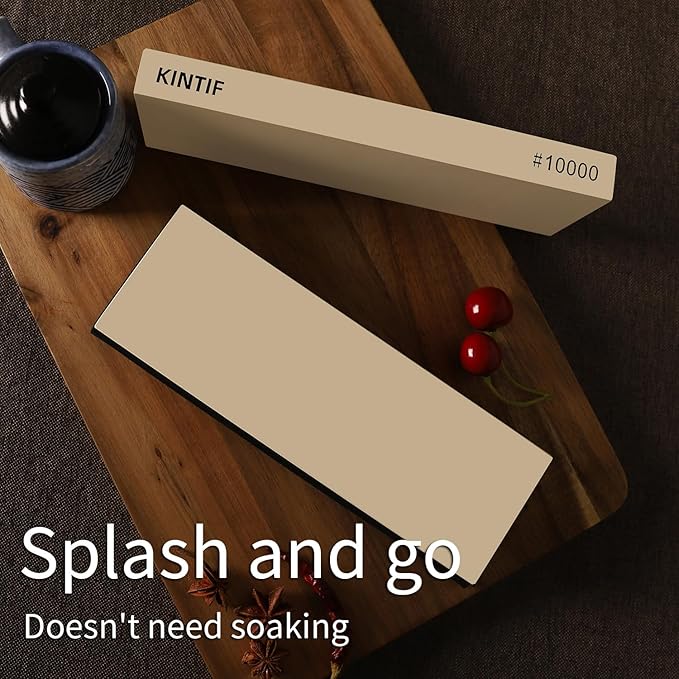Whetstone Knife Sharpening Stone #10000 Ultra Fine, Polishing Whetstone Fine grinding, Splash and go, Fine Sharpening Stone
