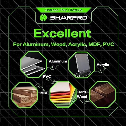 1/8 Upcut CNC Bit, 1/8 Inch Router Bit , Spiral Upcut Router Bits, 1'' CL. 2'' OVL. Carbide Upcut CNC Router Bits, Ideal for Wood Inlay, Plunge Plastic 5PCS