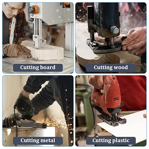 25 Pcs Multi-Purpose HCS Jigsaw Blades Set, Jigsaw Blades, Assortment of Professional T-Handle Jig Saw Blade Kits for Metal Cutting Wood Pruning（T118A、T118B、T101AO、T101B、T144D）