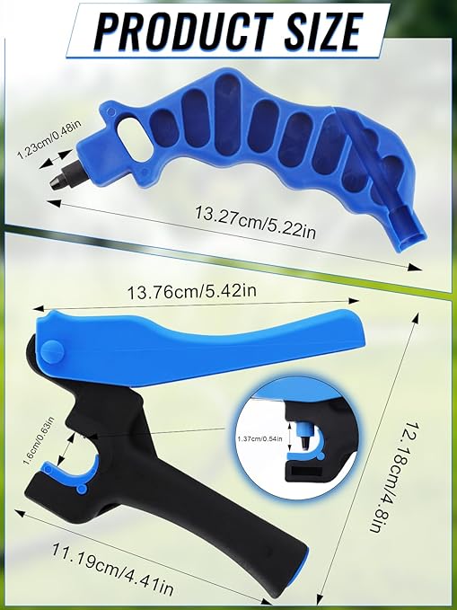 Kalolary 2Pcs Drip Irrigation Tubing Hole Punch, Drip Tube Hole Punch Tool Outdoor Irrigation Pipe Hand Punch for 16/20mm PE Pipe Opening Punch