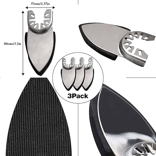 Gulrear 268PCS Multitool Sanding Pads for Oscillating Tool Sanding Attachments, Contains Triangle and Finger Sandpaper in a Variety of Grits, Detail Sanders for Woodworking, Metal and Other Surfaces