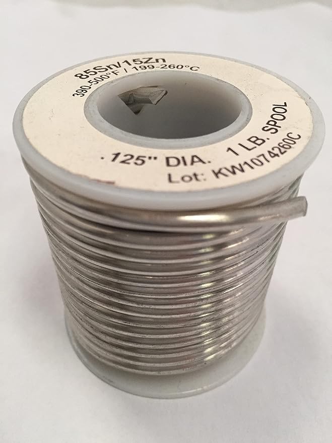 Zinc Sheet Solder - 1 Pound Spool