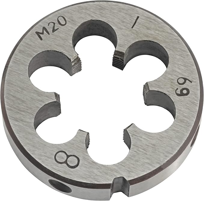 Aceteel M20 x 1 Metric Round Die, Machine Thread Die M20 X 1.0mm Right Hand
