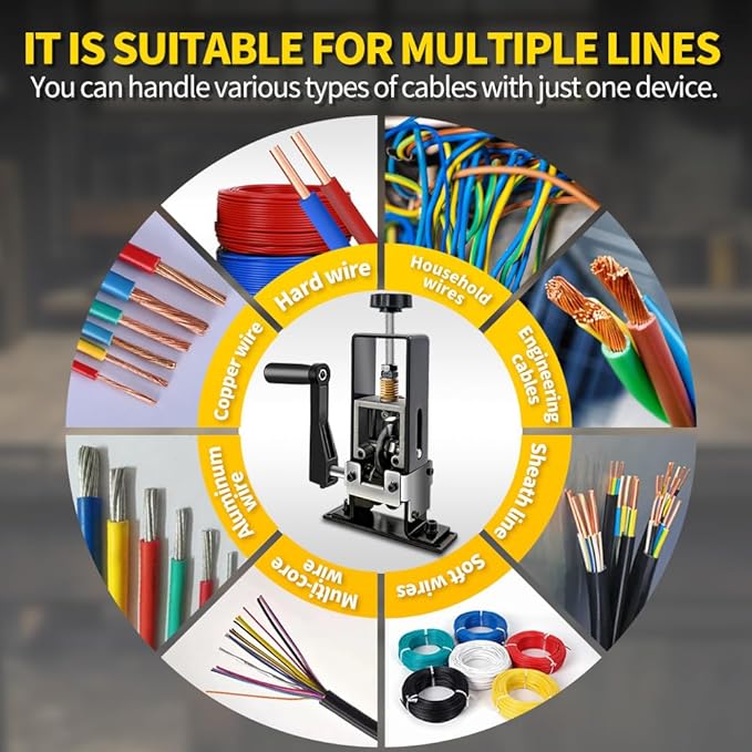 HuanQiuSensmart Wire Stripping Machine Copper Wire Stripper, Automatic Wire Stripper For Drill, Maquina Para Pelar Cables De Cobre, Scrap Wire Stripping Tool