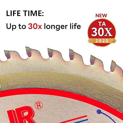 Woodworking Circular Saw Blade,8-1/4" 60-Tooth 5/8" Arbor,Fine Finish/General Purpose, Special Anti-Thermal Adhesion Coating on Cutting Head -TA,High Finish, Long Life,8-1/4" 60T TA