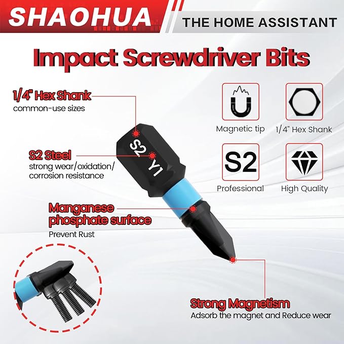 20PCS Screwdriver Bit Set, 1"Triangle Screwdriver Set TA12-30, Square Drive Bits#2,2.75,3,4,5, U-Shaped Bits Set U4,U6, Y-type screwdrivers Y0,Y1, S2 Steel Hex Head Drill Bit Set with 1/4" Bit Holder
